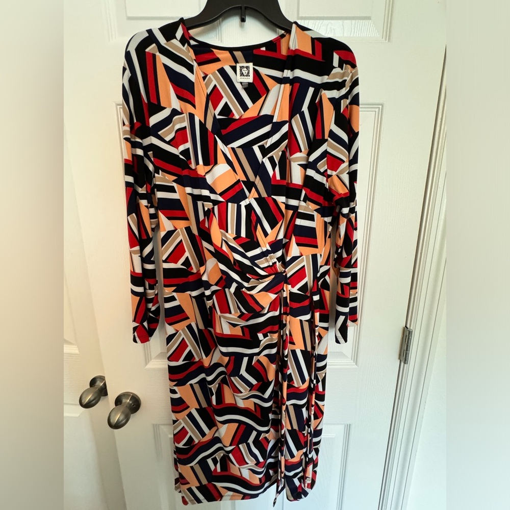 Geometric print dress